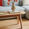 Banco Triangle Leg Hay de madera de Hay de diseño estilio nórdico.