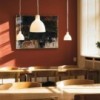 Lámpara Toldbod Glass Suspendida de Louis Poulsen.