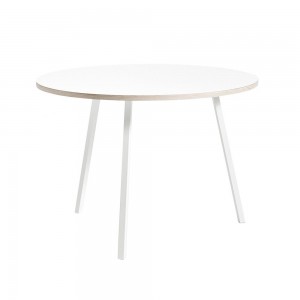 Mesa redonda Loop Stand Round Hay. Mesa de diseño elegante y moderno.