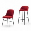 Taburete bar de diseño Aleta para espacios públicos de diseño Viccarbe.