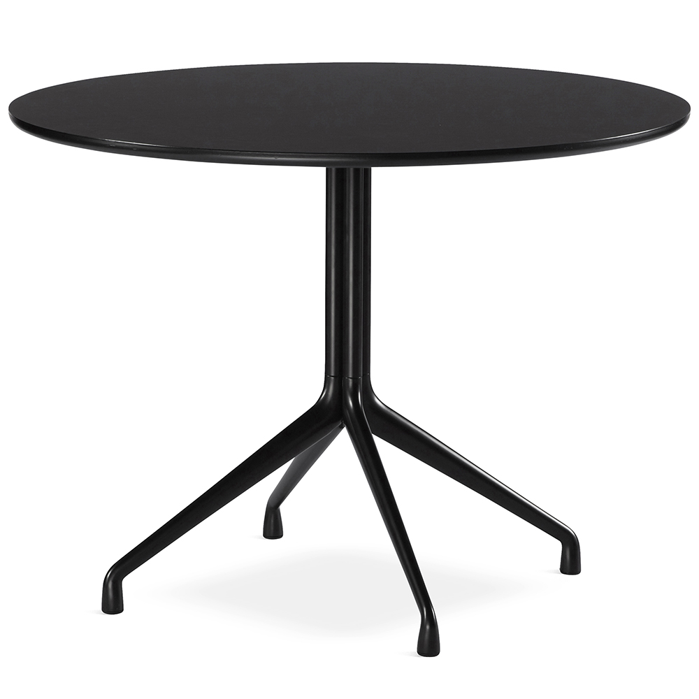 Mesa redonda AAT 20 de madera y aluminio de Hay. Excelente mesa de diseño.