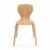 Silla compacta de diseño. Moderna Silla Ears en madera para interiores.