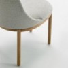 Silla Aleta base madera de Viccarbe.