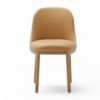 Silla Aleta base madera de Viccarbe.