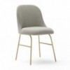 Silla con base metálica de diseño Aleta para espacios públicos de Viccarbe.