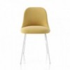 Silla con base metálica de diseño Aleta para espacios públicos de Viccarbe.
