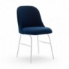 Silla con base metálica de diseño Aleta para espacios públicos de Viccarbe.