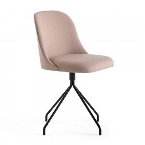 Silla giratoria metálica de diseño Aleta para espacios públicos Viccarbe.