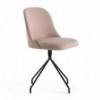 Silla giratoria metálica de diseño Aleta para espacios públicos Viccarbe.