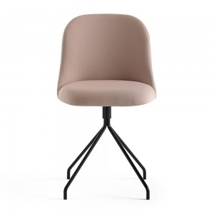 Silla giratoria metálica de diseño Aleta para espacios públicos Viccarbe.