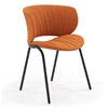 Silla Funda con base metálica de Viccarbe. Diseño ideal para espacios interiores. 