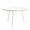 Mesa redonda Loop Stand Round Hay. Mesa de diseño elegante y moderno.