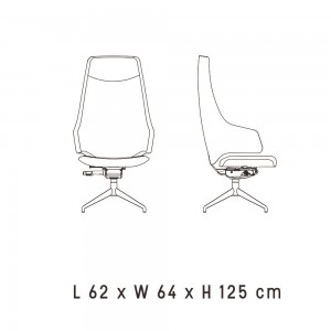 Silla ejecutivo Italia IT5 de Luxy. Sillas ejecutivas. Sillas para oficina