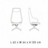 Silla ejecutivo Italia IT5 de Luxy. Sillas ejecutivas. Sillas para oficina
