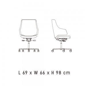 Silla ejecutivo Italia IT6/IT7 de Luxy. Sillas ejecutivas de dirección.