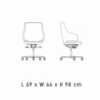 Silla ejecutivo Italia IT6/IT7 de Luxy. Sillas ejecutivas de dirección.