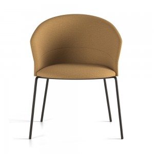 Sillón tapizado Copa patas metálicas de Viccarbe. Mobiliario de diseño.