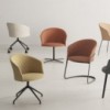 Sillón Copa ruedas Viccarbe base giratoria Viccarbe. Ideal para oficina.