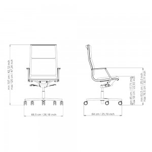 Silla ejecutivo Nulite 28040 de Luxy. Sillas de oficina. Sillas tapizadas.