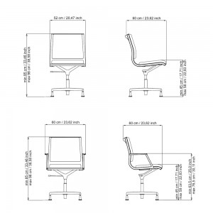 Silla ejecutivo Nulite 28100 de Luxy. Sillas de oficina. Sillas ejecutivas.