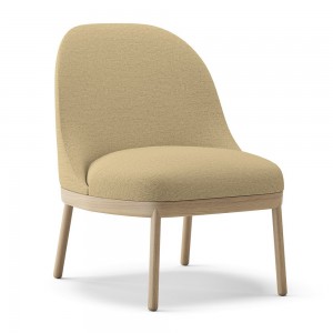 Butaca base madera de diseño Aleta para espacios públicos de Viccarbe.