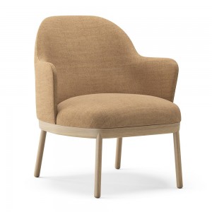Butaca base madera de diseño Aleta para espacios públicos de Viccarbe.