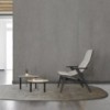 Butaca Ace con base madera de Viccarbe. Mobilario moderno para contract.