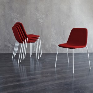 Silla Maarten tapizada. Diseño de mobilario moderno ideal para interior.