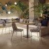 Silla Maarten tapizada. Diseño de mobilario moderno ideal para interior.