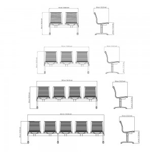 Bancada Nulite 24000 de Luxy. Bancos para oficina. Muebles de diseño italiano.