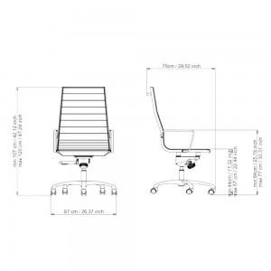 Silla ejecutivo Light 16040 de Luxy. Sillas de oficina. Sillas para ejecutivo.
