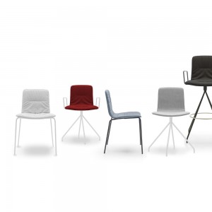 Silla Klip de Viccarbe. Sillas tapizadas de diseño moderno para contract.