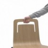 Silla Klip de Viccarbe. Mobilario de diseño moderno para contract. Con ruedas