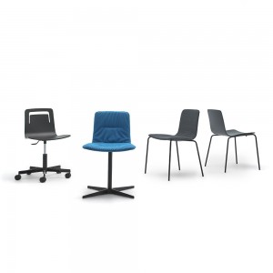 Silla Klip de Viccarbe. Mobilario de diseño moderno para contract. Tapizado