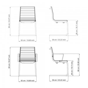 Silla confidente Light 16080 de Luxy. Sillas de oficina. Sillas tapizadas.