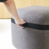 Pouf Season de Viccarbe. Diseño cuadrado moderno ideal para contract. 