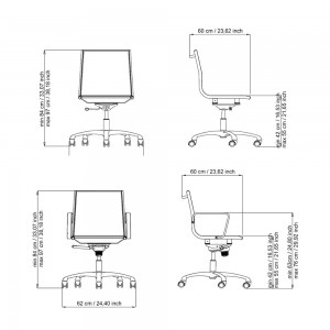 Silla ejecutivo Light 14090 de Luxy.  Sillas ejecutivas para oficina.