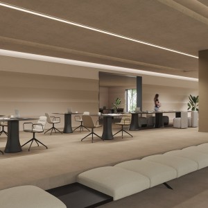 Mesa Cambio cuadrada Viccarbe. Mobilario de diseño moderno para interiores.