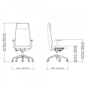 Silla ejecutivo SmartOffice OF9 de Luxy. Sillas de oficina. Sillas de diseño.
