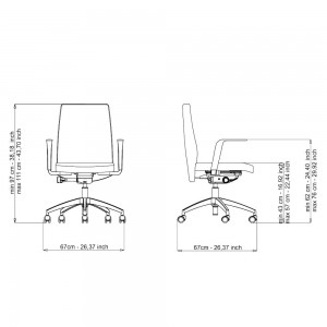 Silla ejecutivo SmartOffice OF15 de Luxy. Sillas de oficina. Sillas de diseño.