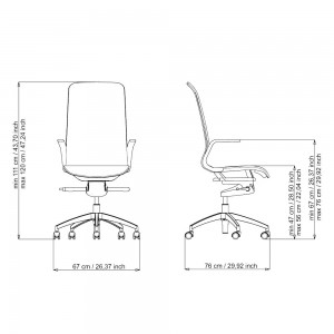 Silla ejecutivo SmartLight EX1/EX4/EX7 de Luxy. Sillas de oficina. Sillas de diseño.
