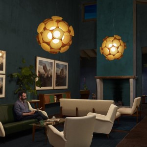 Lámpara suspensión Dandelion de LZF. Lámparas moderna en forma de flor.