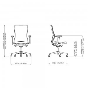 Silla operativa Pop PP5 de Luxy. Sillas de oficina.  Sillas de diseño.