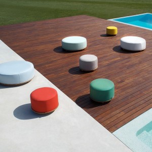 Puff Fup de Point. Muebles de exterior jardín terraza.