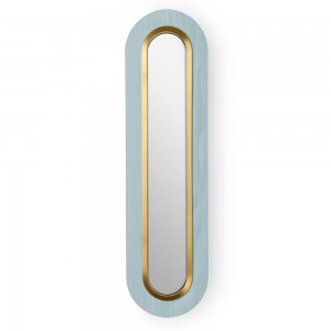 Lámpara aplique pared Lens Wall Oval. Luzifer. Lampara de luz LED Circular diseño de  Mut Design