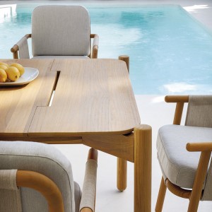 Sillón comedor Hamp Point. Muebles de exterior jardín terraza.