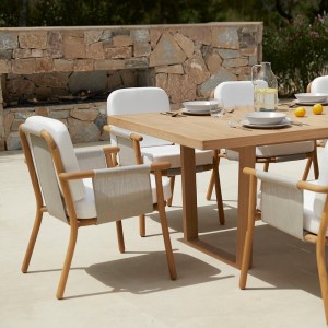 Sillón comedor Hamp Point. Muebles de exterior jardín terraza.