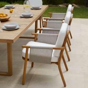 Sillón comedor Hamp Point. Muebles de exterior jardín terraza.