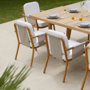 Sillón comedor Hamp Point. Muebles de exterior jardín terraza.