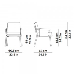 Sillón comedor Hamp Point. Muebles de exterior jardín terraza.
